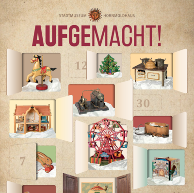 Plakat zur Ausstellung: Aufgemacht
